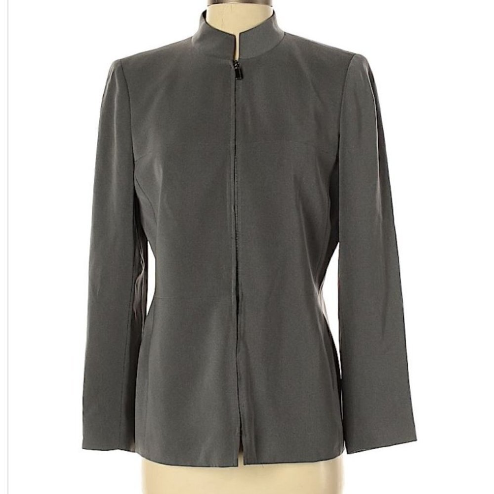 Kasper Zip Up Blazer Jacket Size 4